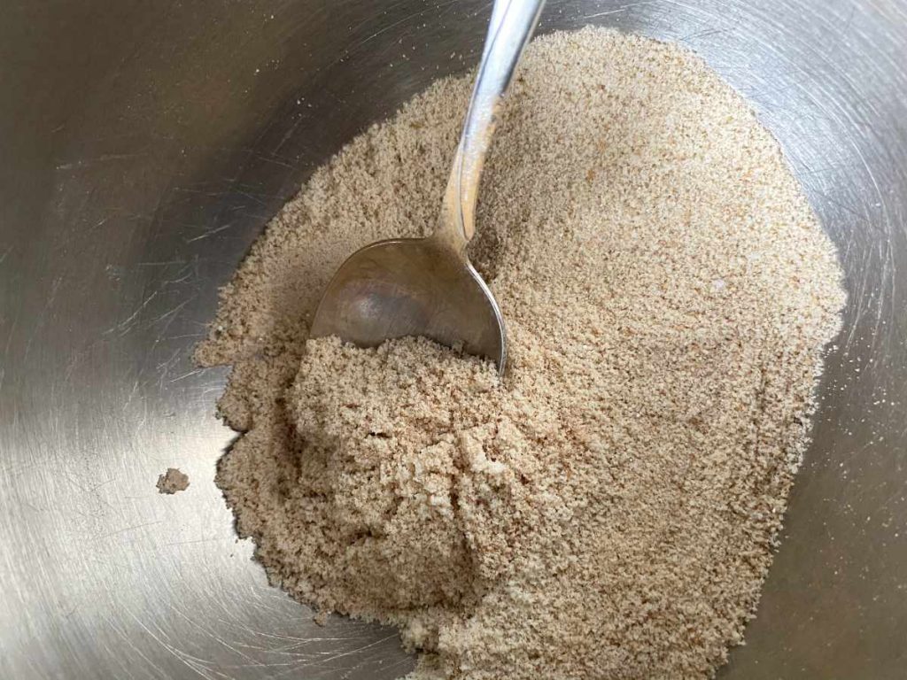 dry ingredients for almond flour pancakes